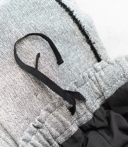 サイドフリンジヘリンボーンパンツ