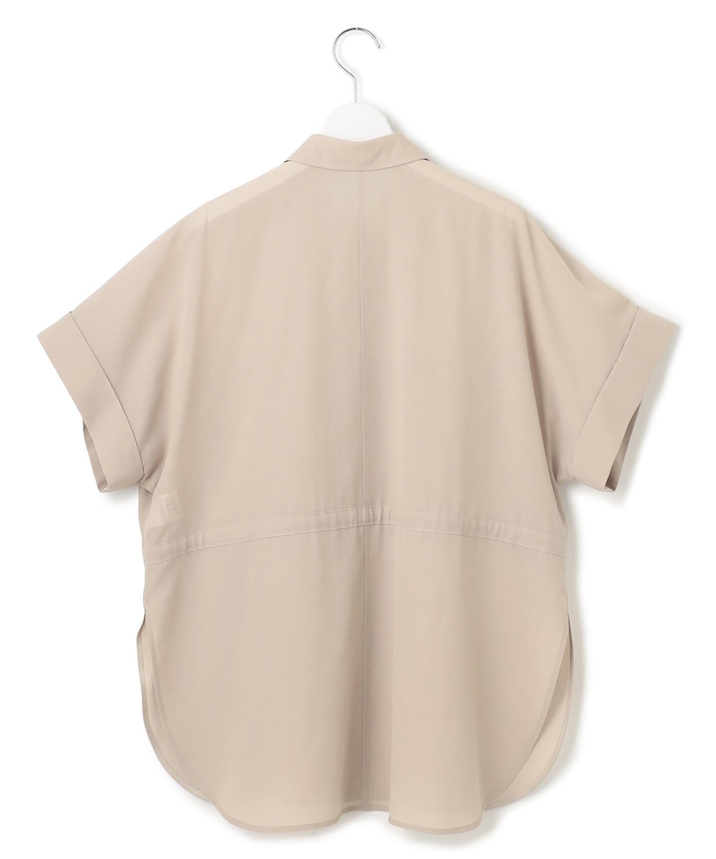 ライトシアーマットクロス ミリタリーディティール シャツ