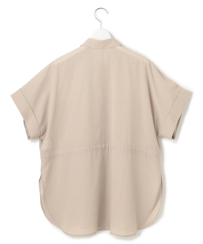 ライトシアーマットクロス ミリタリーディティール シャツ