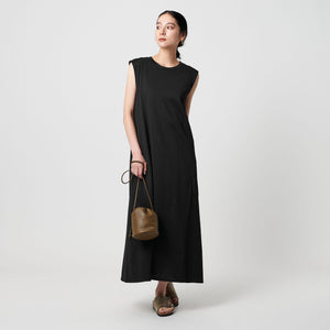 【WEB限定 Wardrobe DAILY MINIMAL】ティアード フレンチスリーブワンピース 接触冷感 吸水速乾