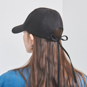 コットン バックリボン キャップ UV