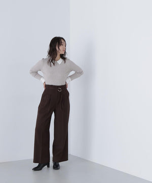 ダブルベルトワイドパンツII