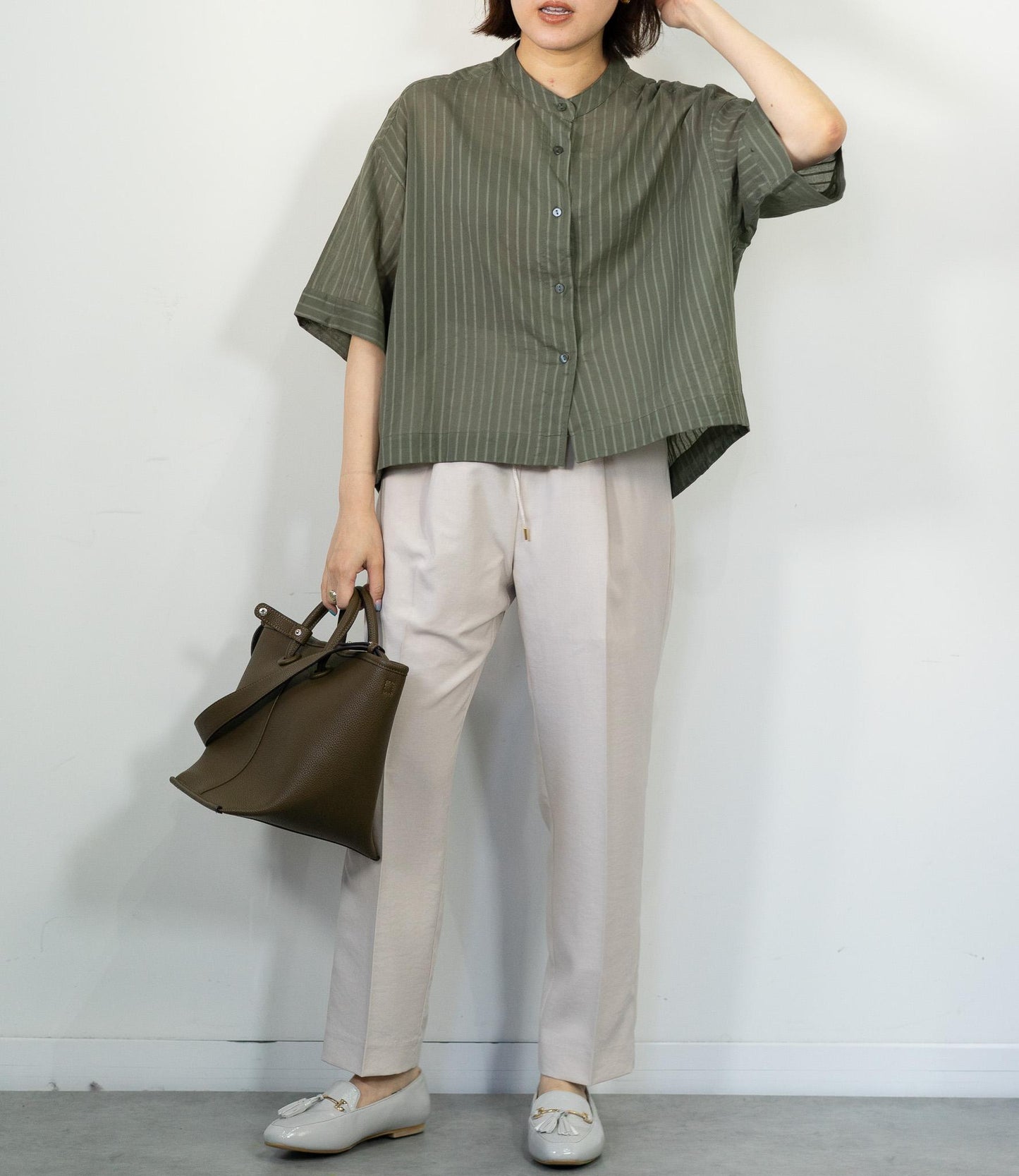 タンブラーブッチャーテーパードパンツ