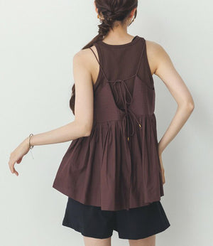 ピンタックキャミビスチェ