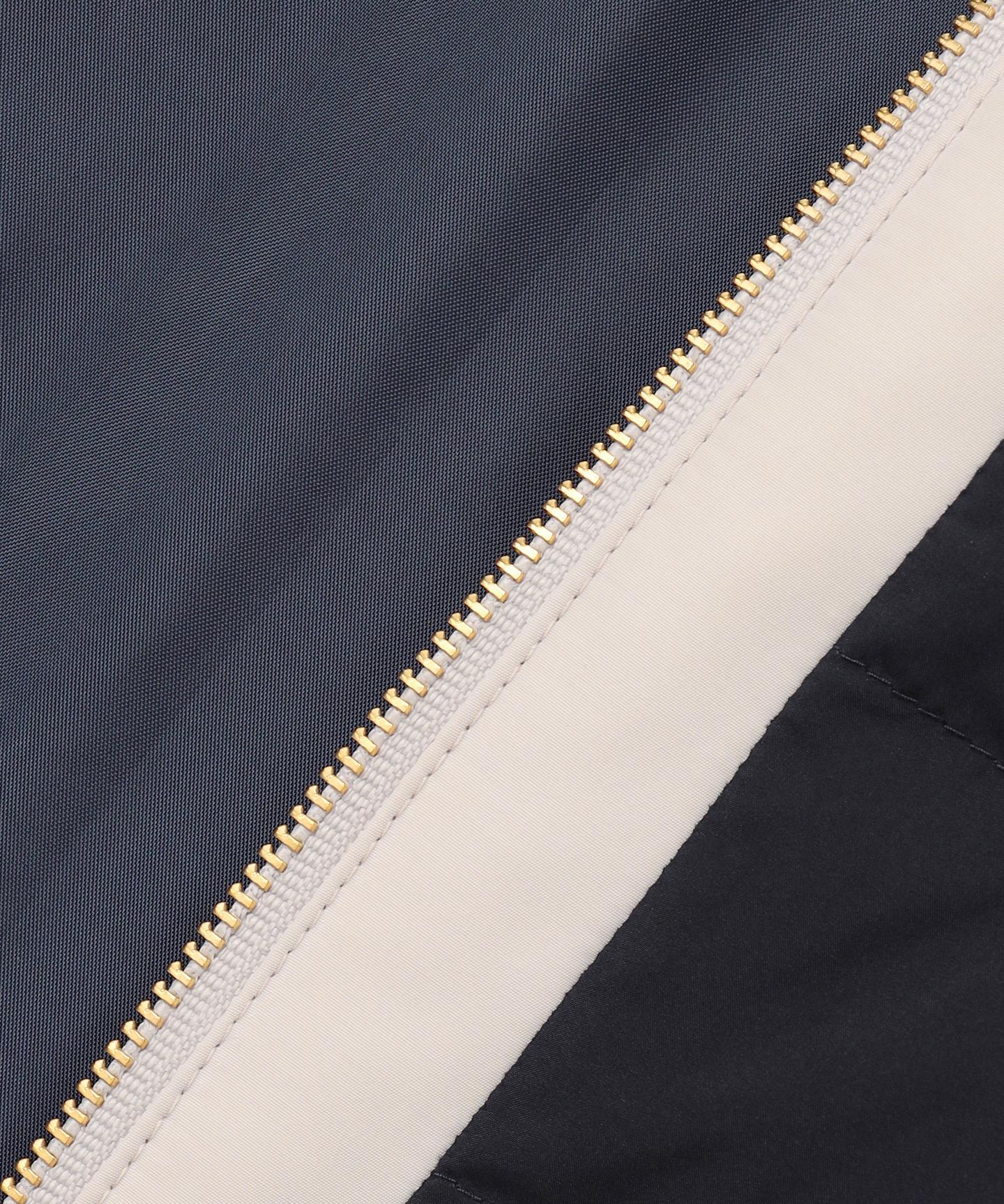 2WAYノーカラーダウン ジャケット