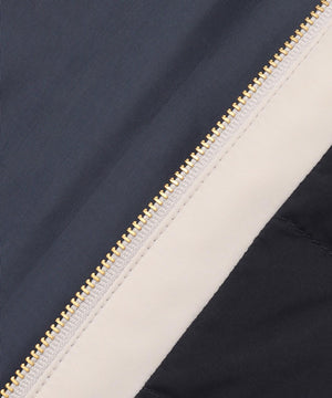 2WAYノーカラーダウン ジャケット