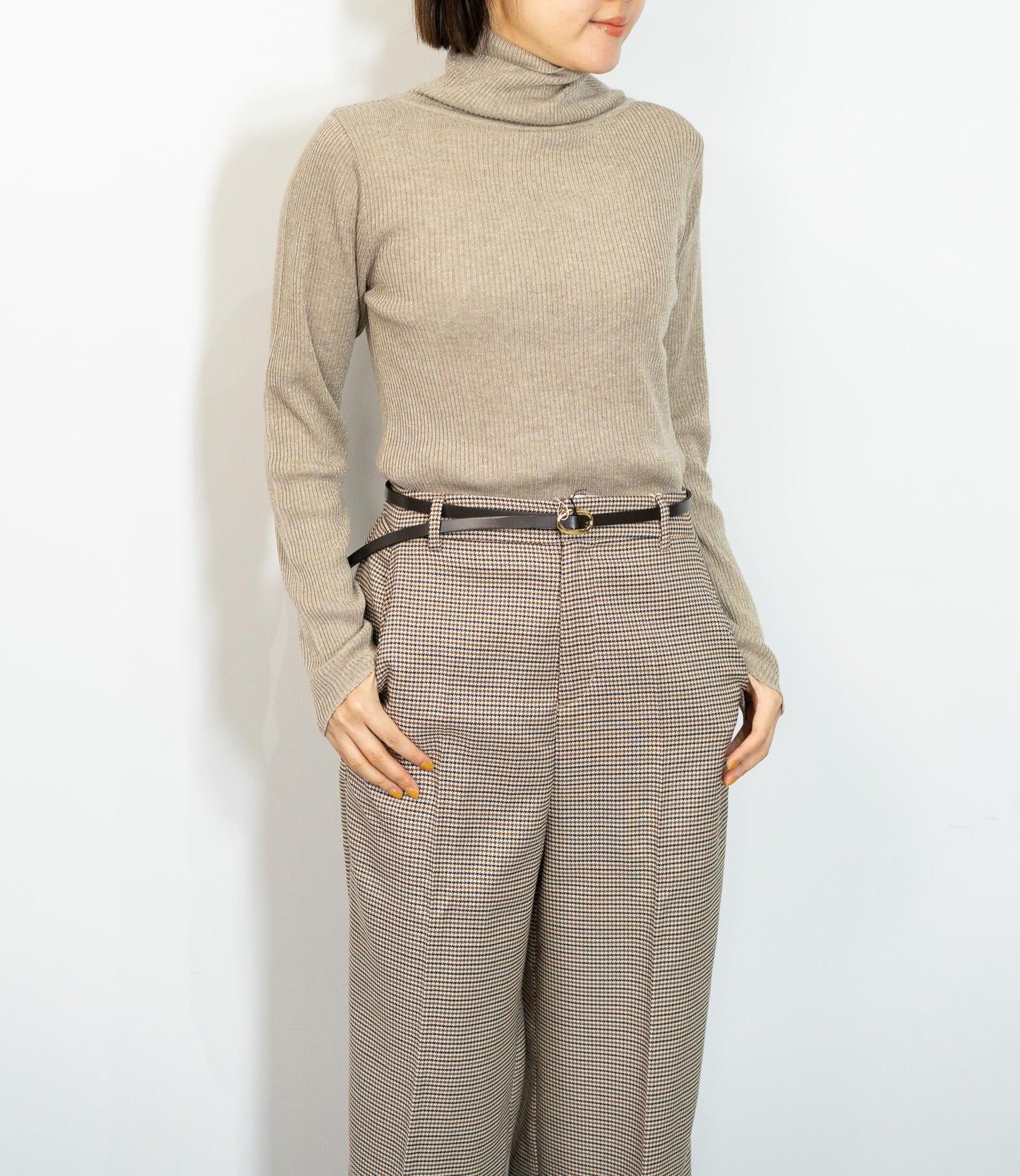 ラメタートルスリムニット