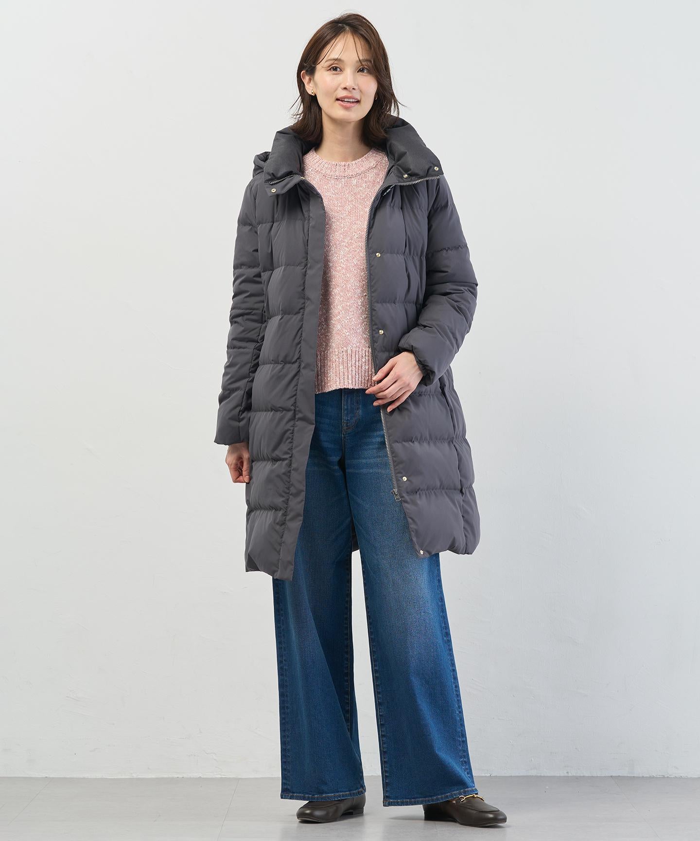 BASIC STRETCH DENIM ワイド ストレート デニム