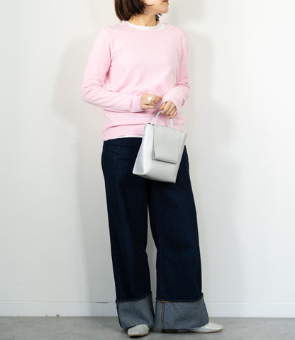 ソフトタッチクルーネックニット