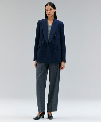 TERNES / 変形タックウールワイドパンツ