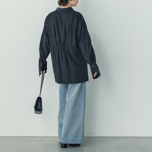 バックギャザーシャツ