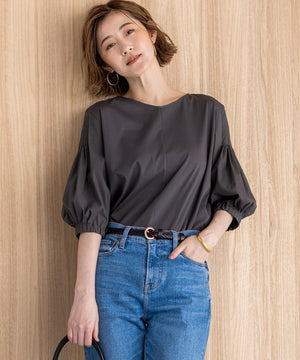 スムースデザイン パフスリーブ カットソー
