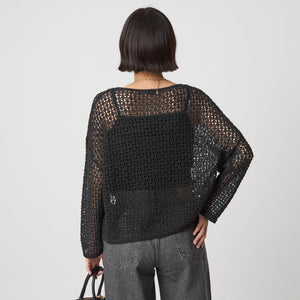 メッシュ ニット プルオーバー ウォッシャブル