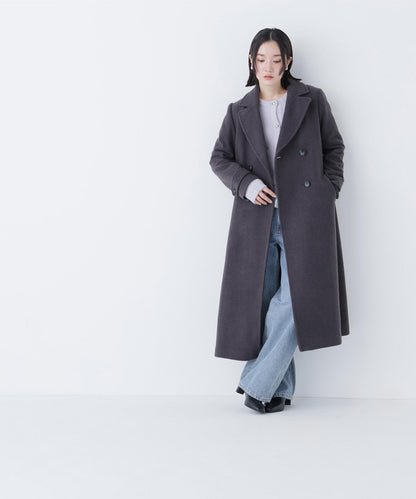 ビッグカラーダブルチェスターコート