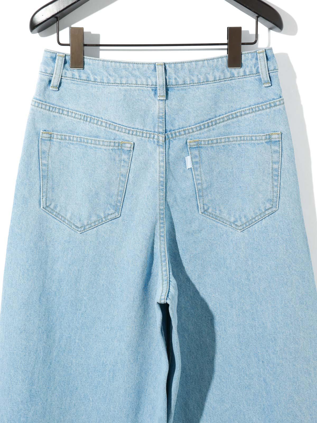MIDIUMISOLID for Ladies バレルレッグワイドデニム