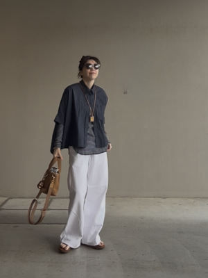 cropped relax shirt refine