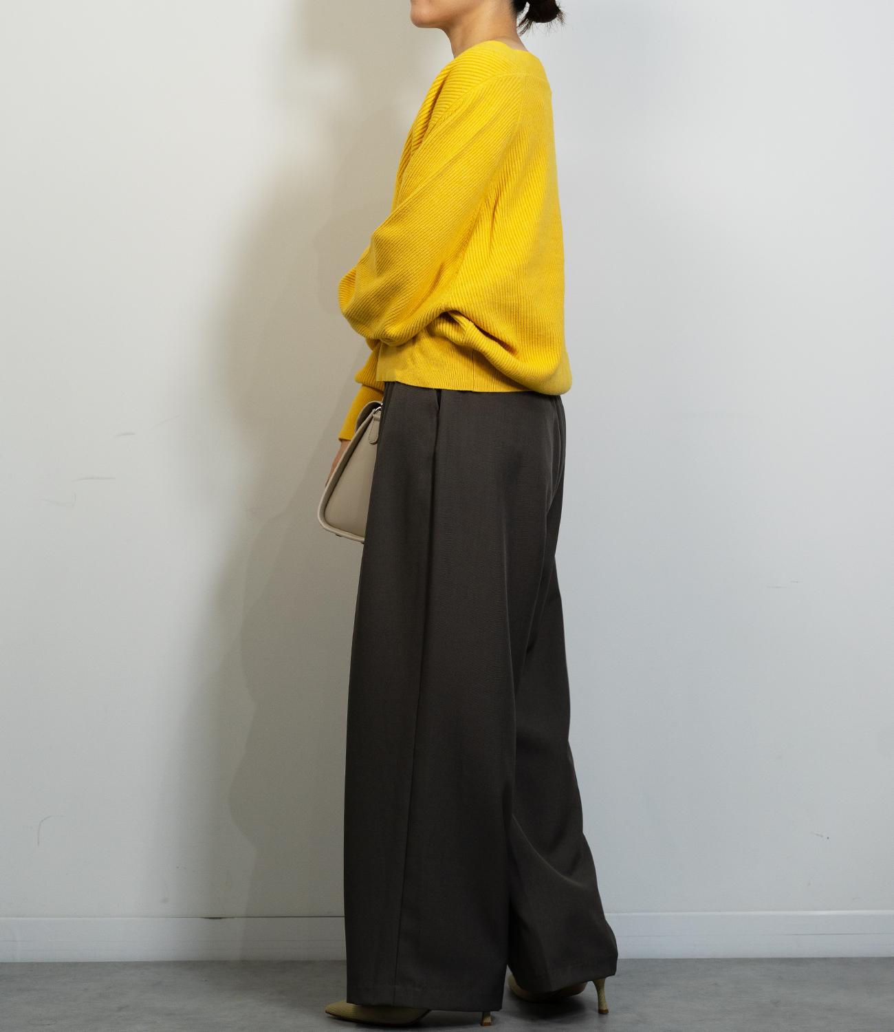 デザイン編みニットカーディガン