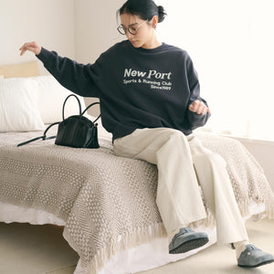 コットン裏毛 ロゴスウェット プルオーバー