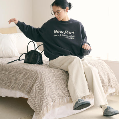 コットン裏毛 ロゴスウェット プルオーバー