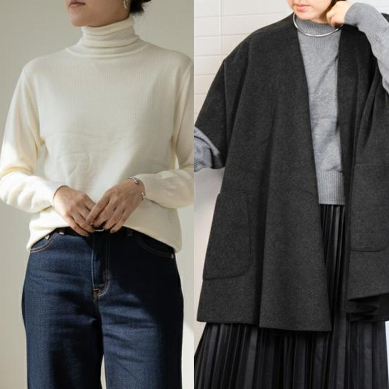 【M・Lサイズ③】スタイリストNanae監修！サイズを選べるニット＆ベスト特別セット