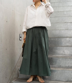 コットンキャンブリックギャザースカート