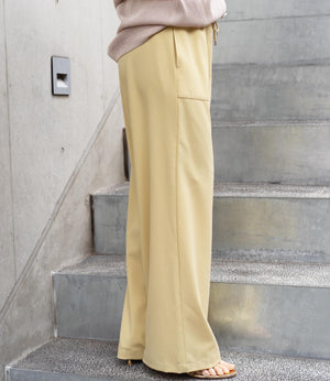 フィルムストライプストレートパンツ