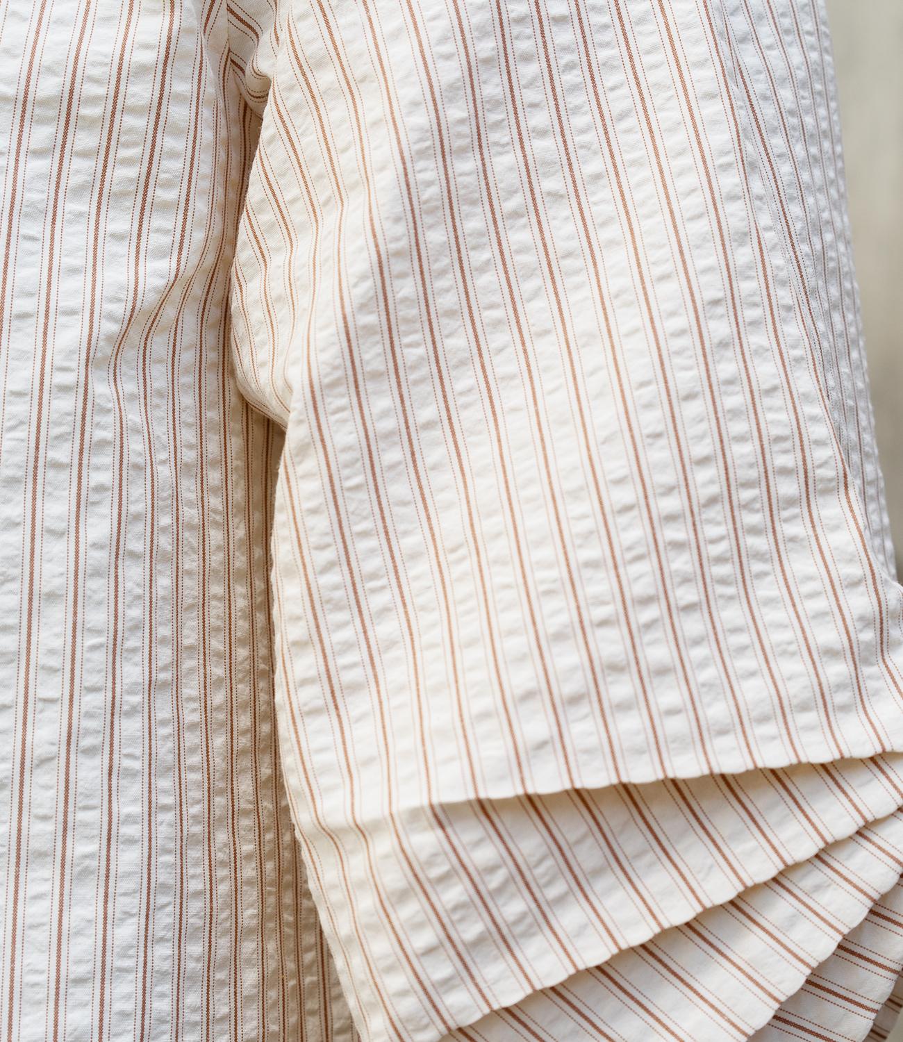 サッカーストライプブラウス