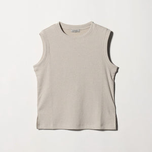 メランジ ブークレ ノースリーブ プルオーバー