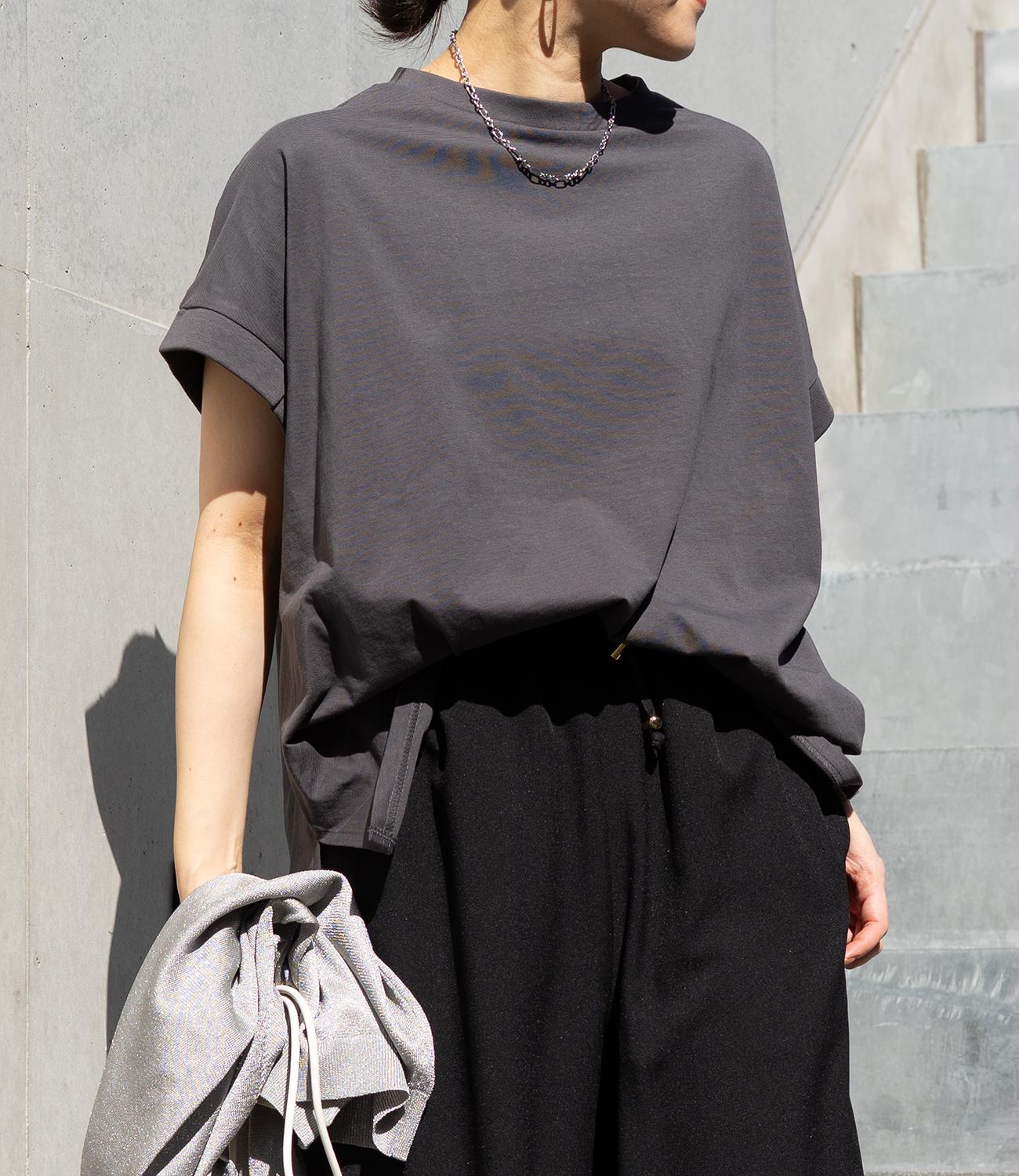 【接触冷感】フレンチスリーブチュニックカットソー