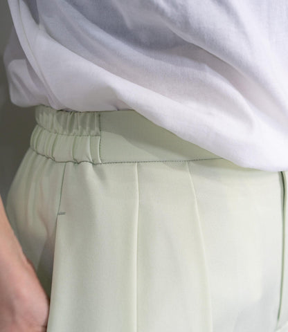 センタープレスセミワイドパンツ