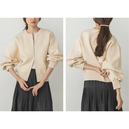 ダブルジップニットブルゾン