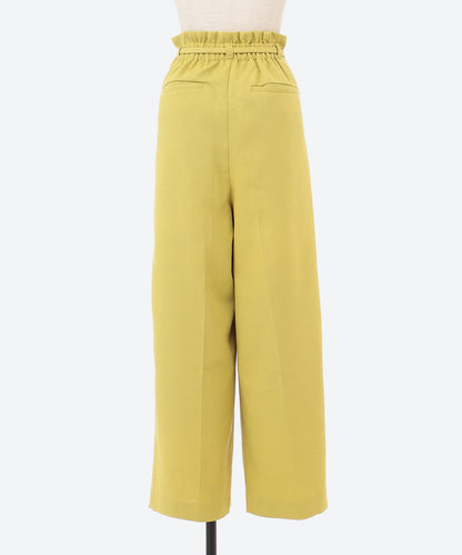 9分丈ハイウエストワイドパンツ