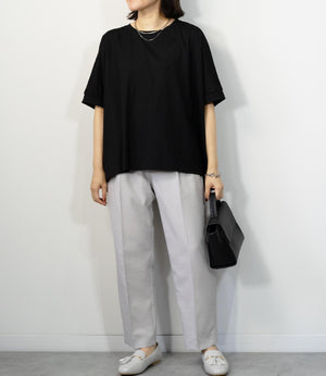 接触冷感オーバーカットソー