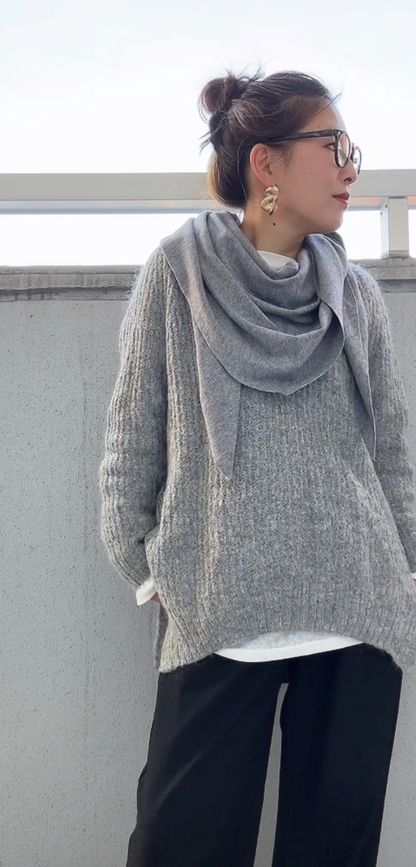 三角マフラーショール