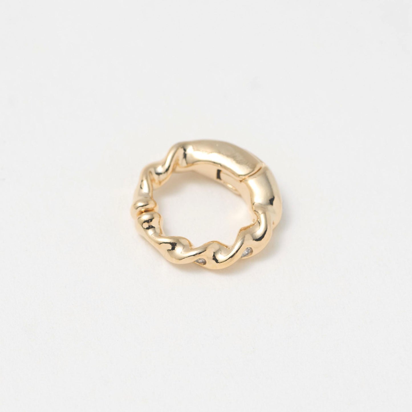 ネジリ フープ 2WAY カフ イヤリング