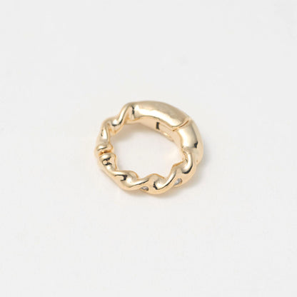 ネジリ フープ 2WAY カフ イヤリング