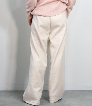 ヘリンボーン裏起毛イージーパンツ