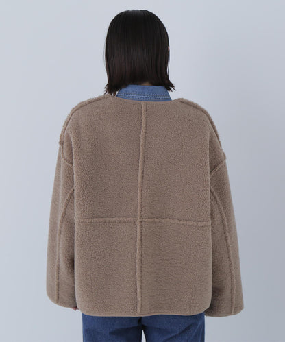 リバーシブルフェイクスウェードコート