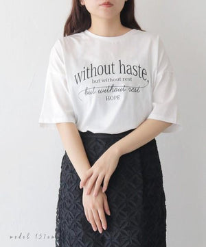 【接触冷感】エレガンスロゴTシャツ