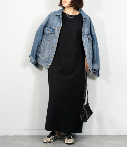 コクーンスリーブストレートワンピース