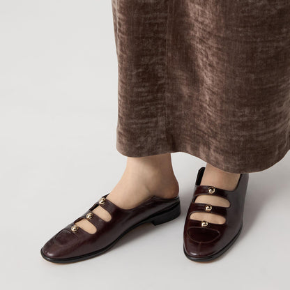 スタッズトリプルベルトモカフラット20↓↑