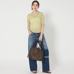 パラコード ネット ショルダーバッグ/かごバッグ