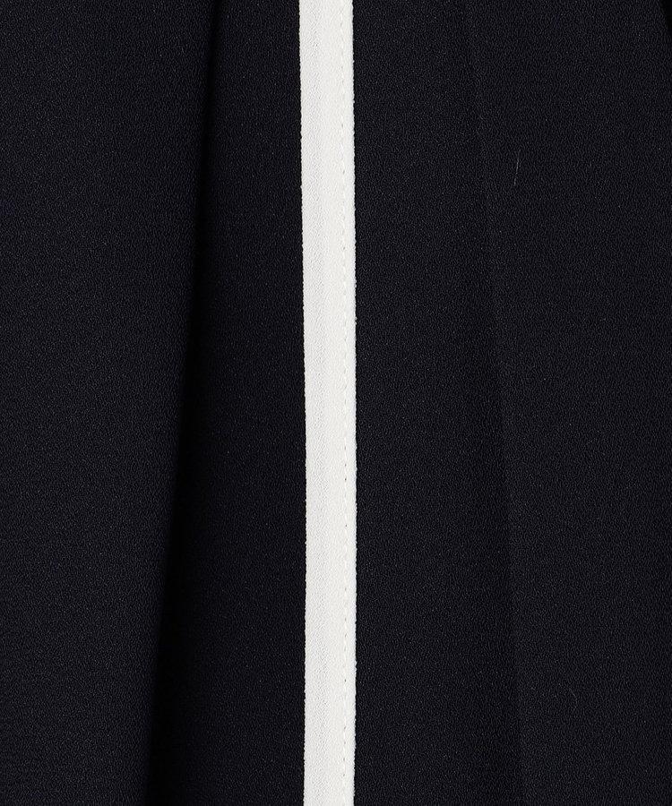 ウォッシャブルストレッチジョーゼットボウタイ風ブラウス