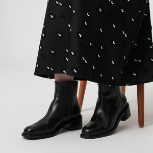 レザー ショートブーツ