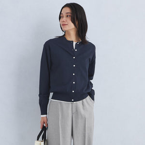 ドラキー クルーネック ニット カーディガン