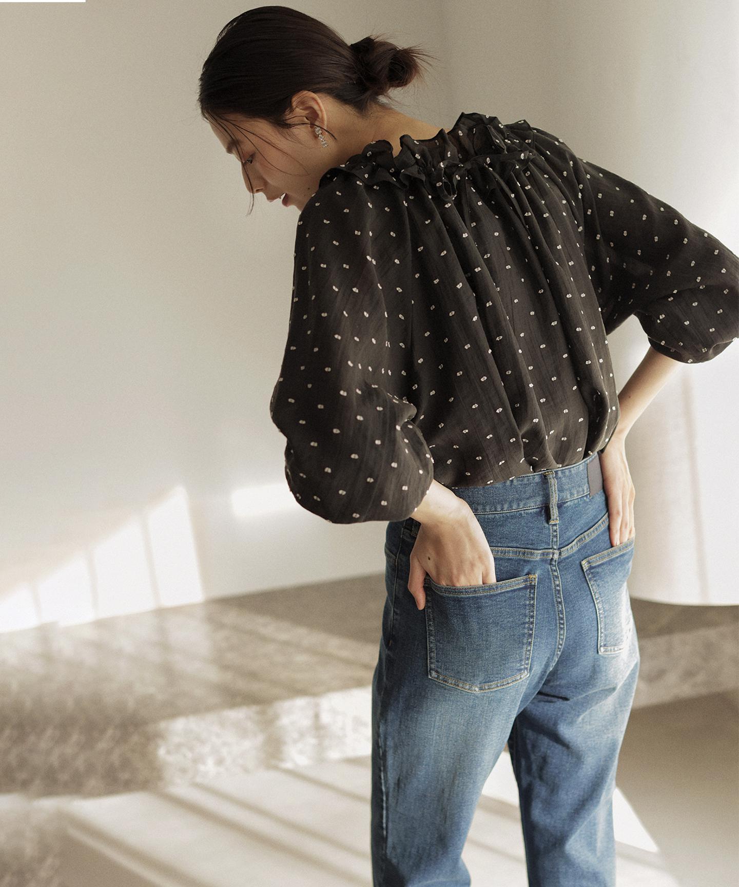 ミッドデニム パンツ