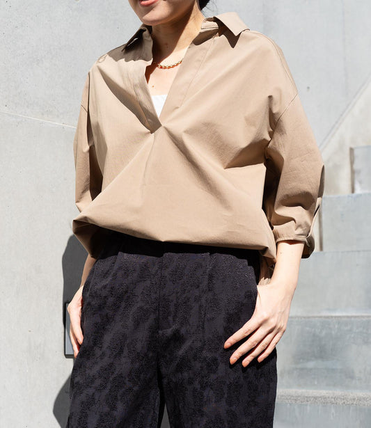 オーバーサイズスキッパーシャツ