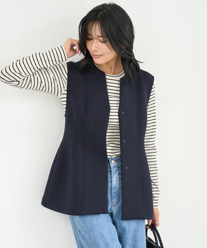 コットンカシミヤ クルーネックカットソー