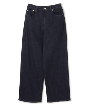 撥水ストレッチ ルーズワイドデニム