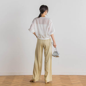 変わり織メッシュカーディガン≪手洗い可能≫